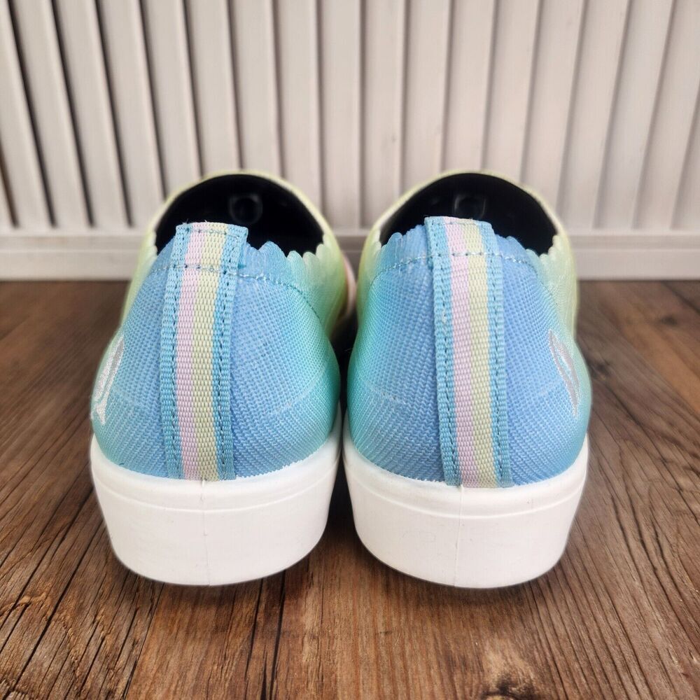 Skechers Street Poppy Rainbow Daze Womens Size 6.5 Multi Colorful Slip On Shoes - Picture 4 of 10